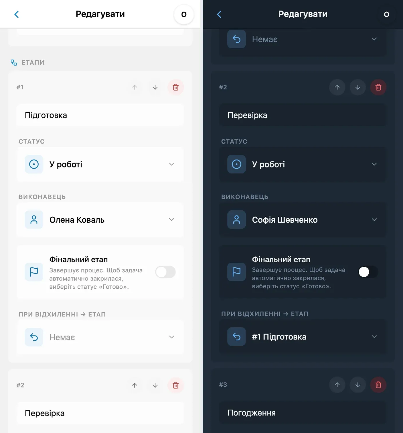 Налаштування воркфлоу-сценарію в iTasks
