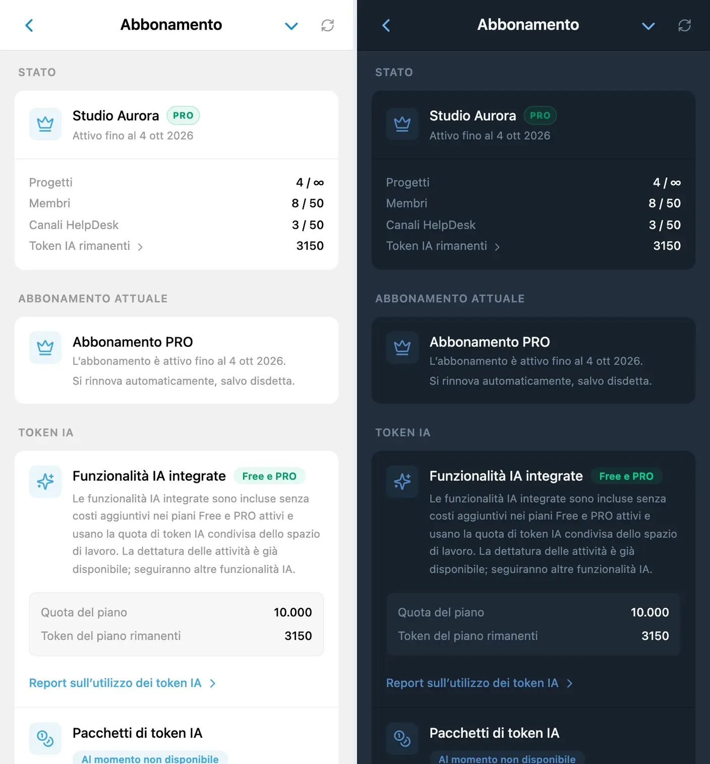 Pagamento dell’abbonamento PRO di iTasks