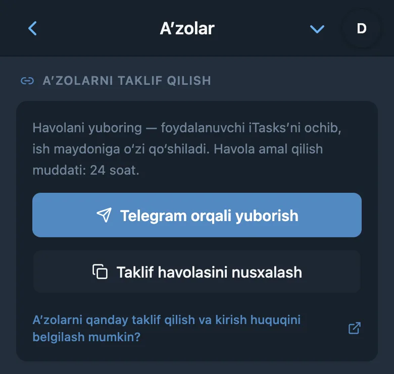 Ish maydoniga taklif yaratish